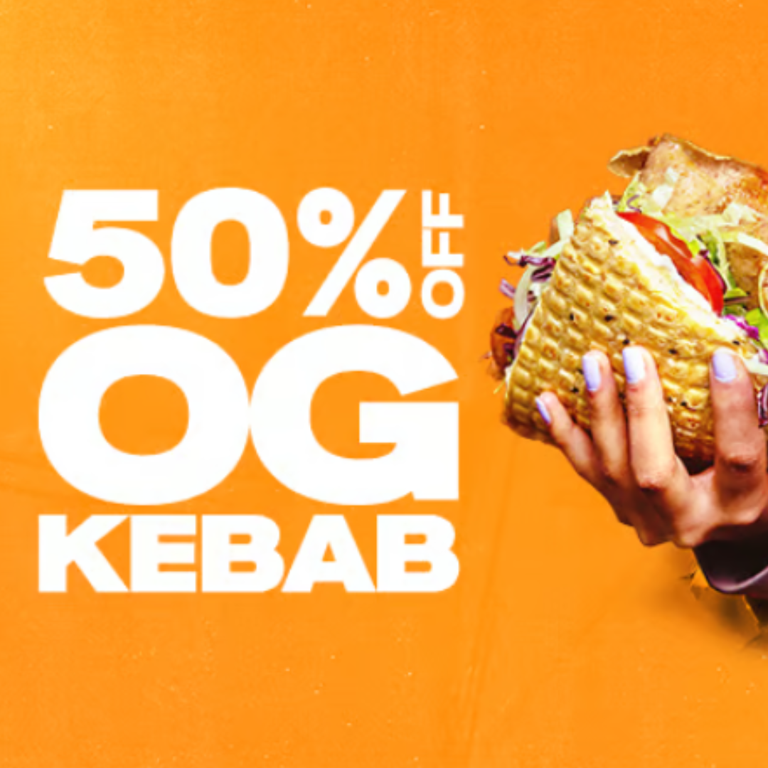 GDK’s App Welcome Offer: 50% Off OG Kebab 1 GDK App Offer
